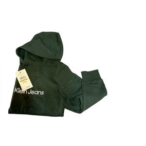 Calvin Klein Jeans Hoodie – Youth Medium (10/12) – Green Logo Pullover‎ – NWT